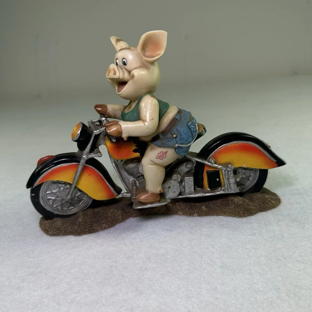 Vintage Hog Riders Motorcycle Collector Item Girls Who Ride Pig‎